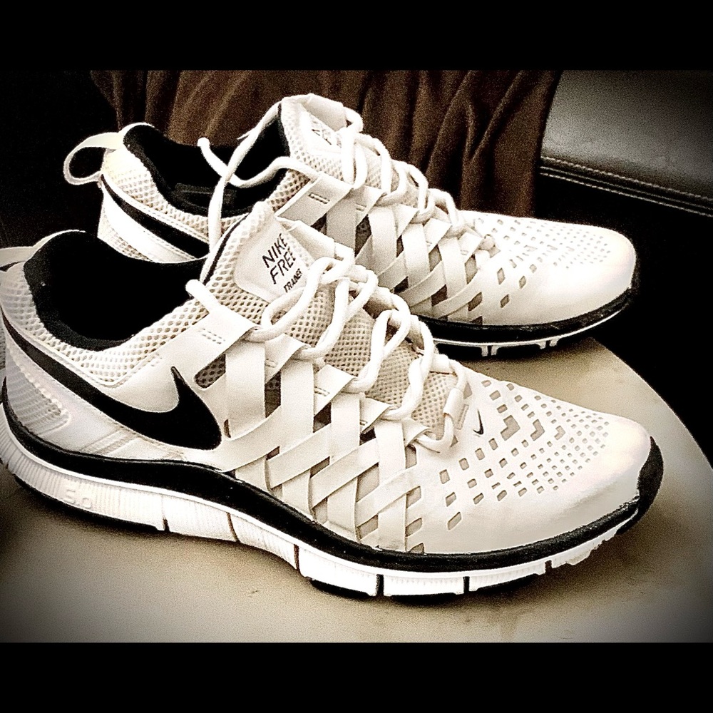 Black and white Nikes